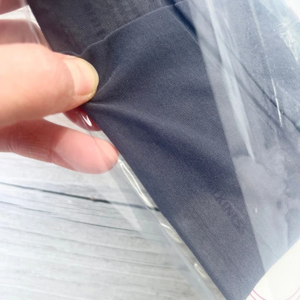 VTG 80s Hanes Silk Reflections Sandalfoot Pantyhose Dark Gray Control Top CD NOS